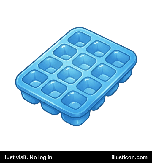 Blua Silikona Glacikuba Pleto