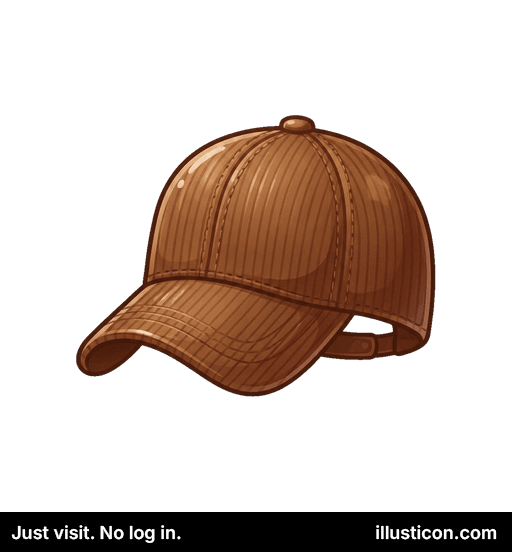 Bruna Korduroja Basbala Ĉapo