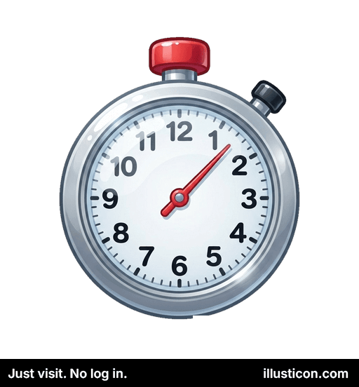 Classic Analog Stopwatch Icon