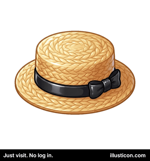 Sombrero Canotier Clásico de Paja