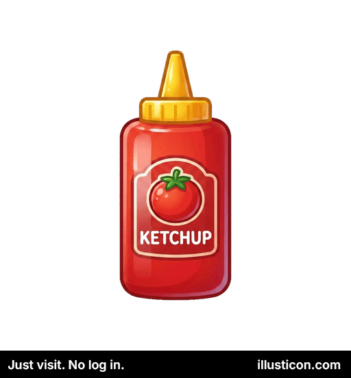 クラシックなトマトケチャップボトル
