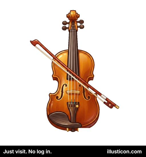 Classic Wooden Violin with Bow