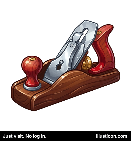 クラシックな木工用手押しカンナ