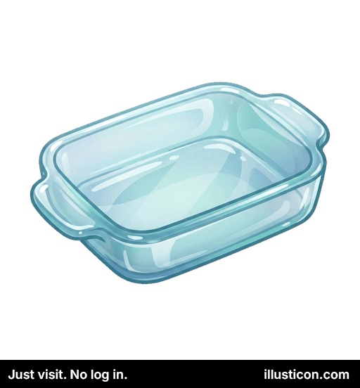 Fuente para Horno Rectangular de Cristal Transparente