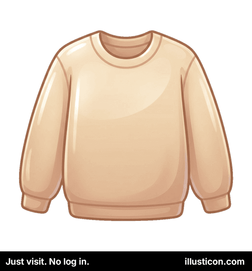 Comfortable Beige Crewneck Sweatshirt
