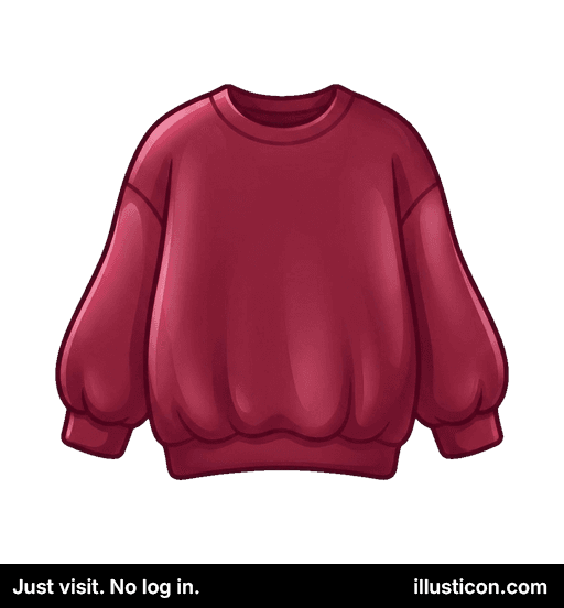 Áo nỉ cổ tròn màu hạt dẻ thoải mái