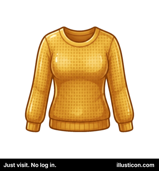 Suéter de Punto Amarillo Acogedor