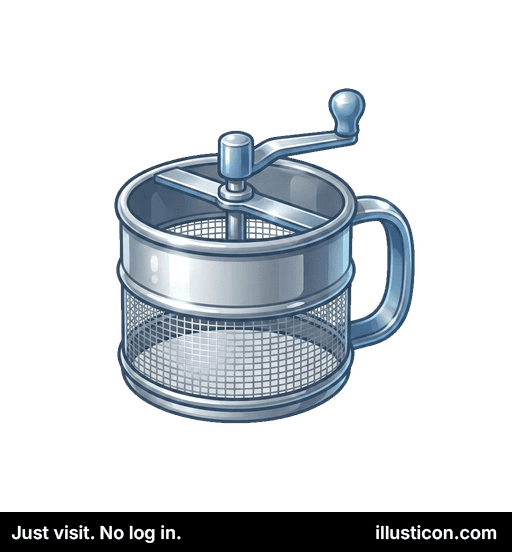 手回し式粉ふるい器