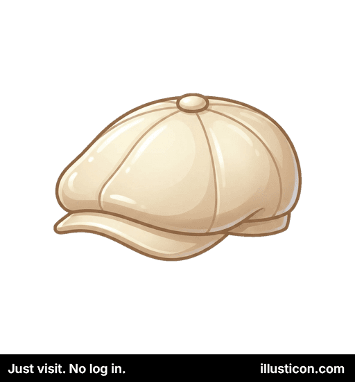 Kremkolora Ĵurnalista Ĉapo