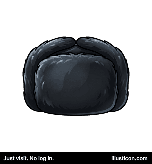 Mũ Đông Ushanka Lông Thú Tối Màu