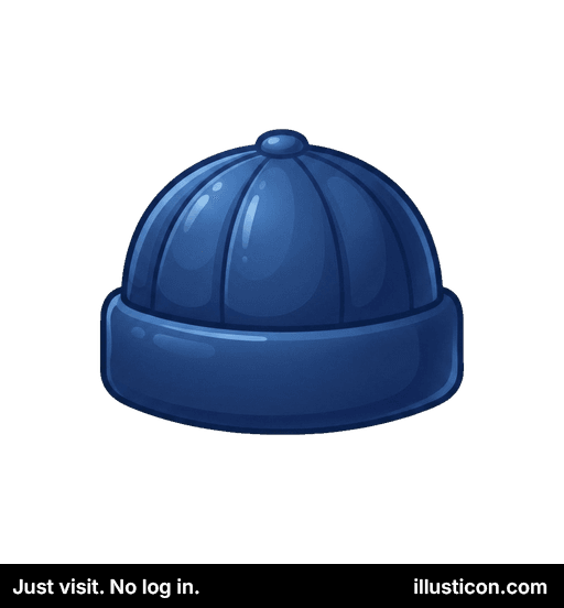 Mũ Beanie đan màu xanh đậm