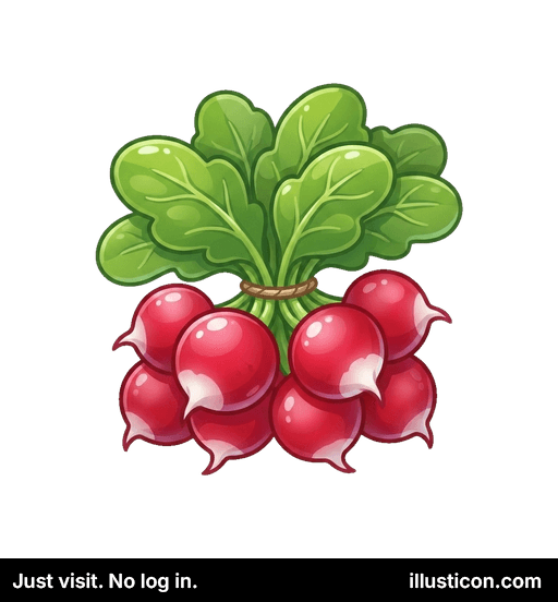 新鮮なラディッシュの束