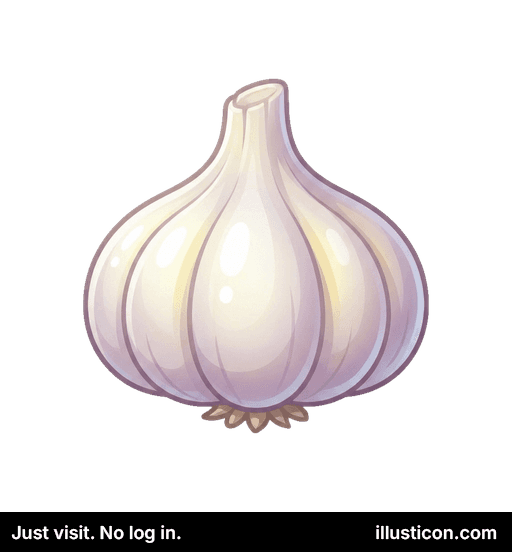 Fresh Garlic Bulb Icon