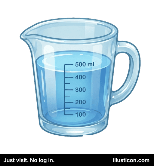 Vitra Mezura Taso kun Akvo