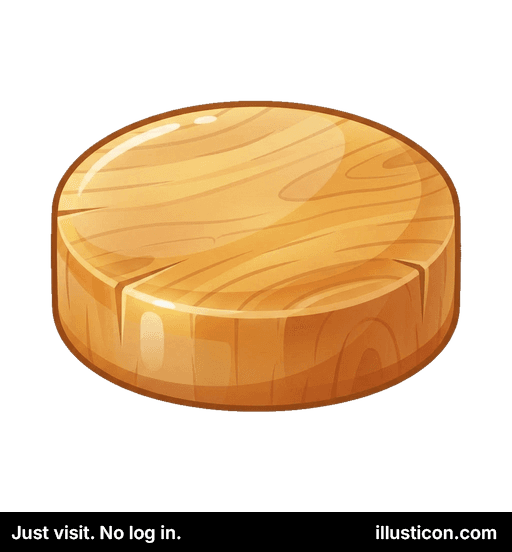 Glossy Wooden Chopping Block