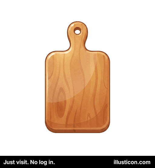 Glossy Wooden Cutting Board