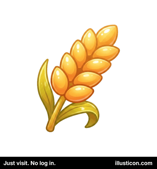 黄金の熟した小麦の茎