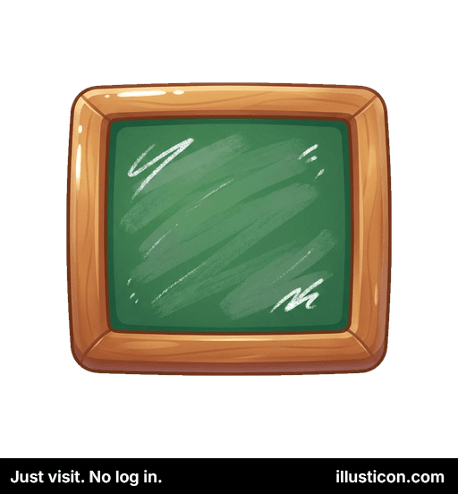 Green Chalkboard with Wooden Frame