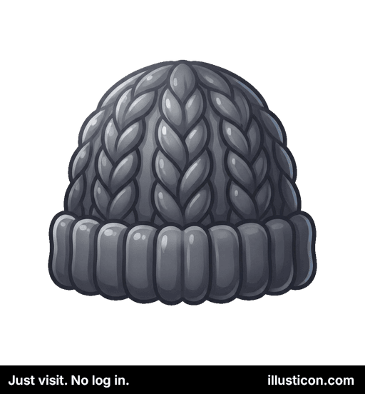 Mũ Len Mùa Đông Màu Xám