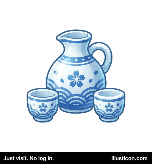 Bộ Dụng Cụ Uống Rượu Sake Nhật Bản