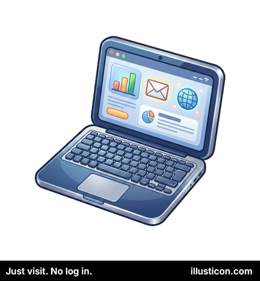 Laptop with Data Display