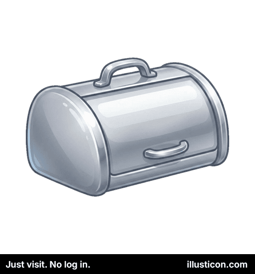 Metallic Kitchen Bread Box