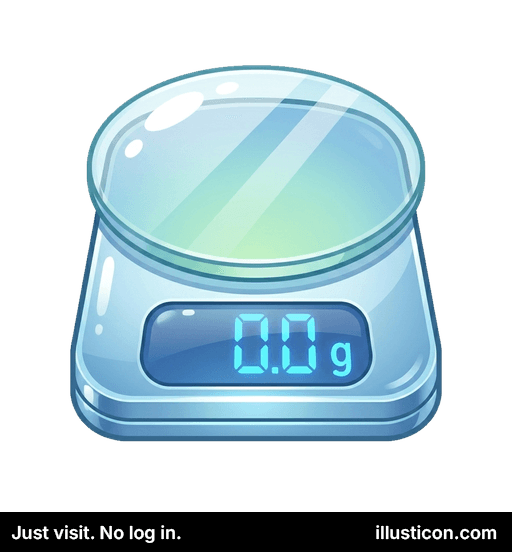 Modern Digital Kitchen Scale