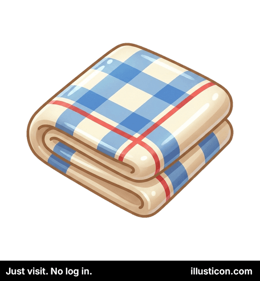 Plaid Folded Comfort Blanket