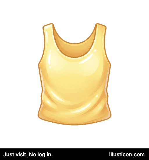 Simpla Flava Senmanika Subĉemizo