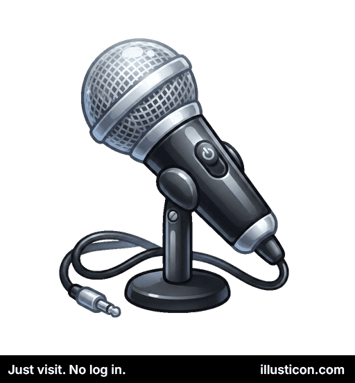 Professional Vocal Microphone on Stand