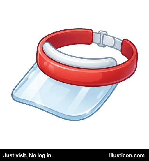 Ruĝa Travidebla Plasta Viziero