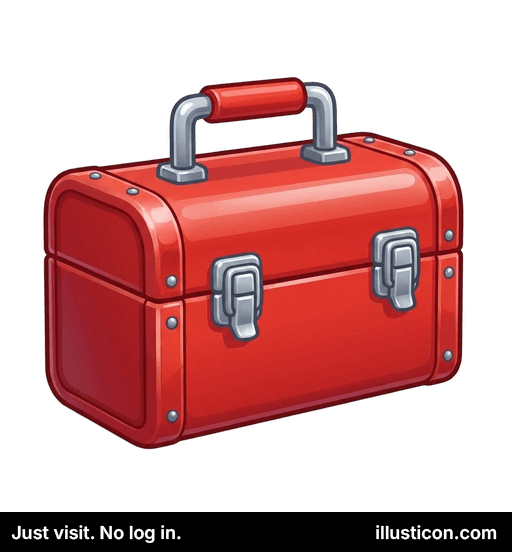 Red Metal Toolbox