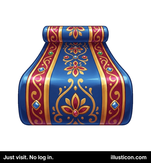 Rolled Ornate Carpet