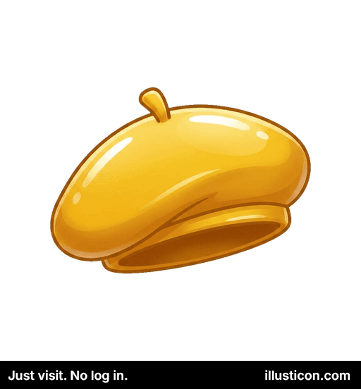 Mũ nồi họa sĩ vàng óng ánh