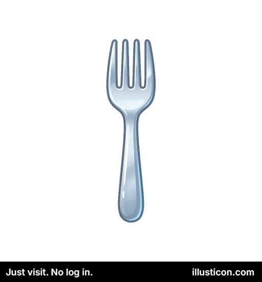 光沢のある金属製ディナーフォーク