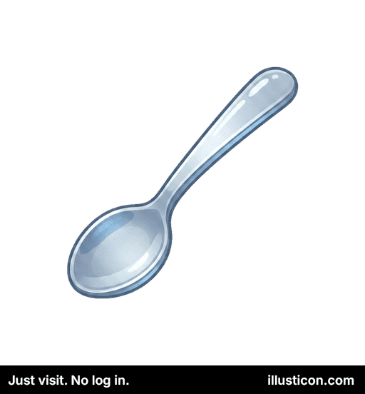 Cuchara de Metal Brillante