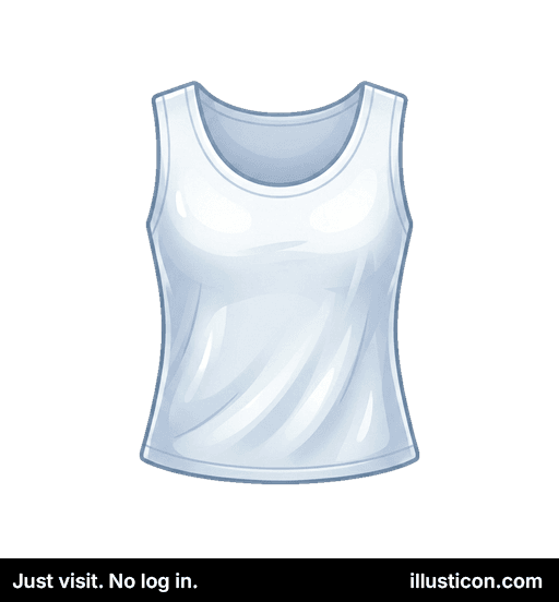 Simple White Sleeveless Shirt