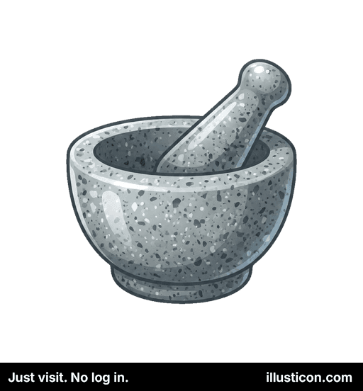 Makulita Ŝtona Pistilo kaj Mortujo