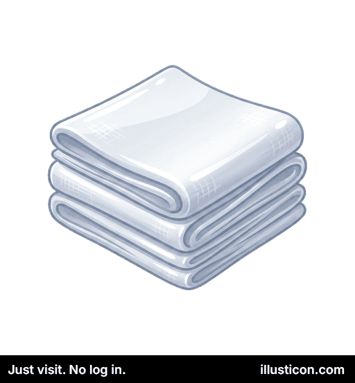 Stack of Clean Folded Towels