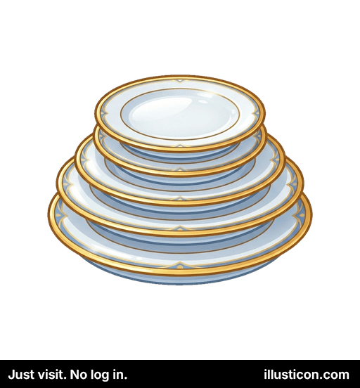 Platos de Cena Elegantes Apilados