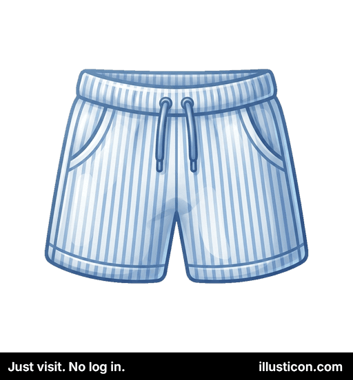 Quần Short Ngủ Kẻ Sọc Dây Rút