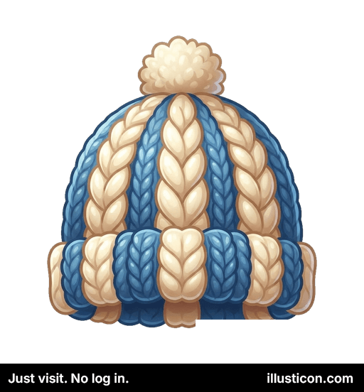 Striped Knitted Winter Hat