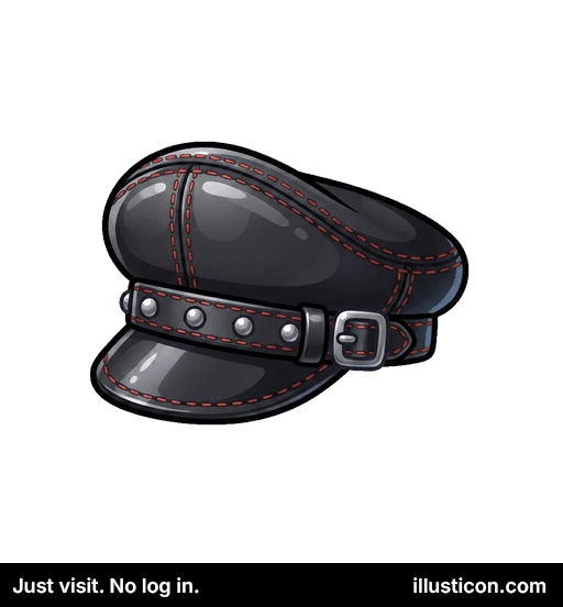 Ĉapelo el Studa Ledo de Motorciklanto