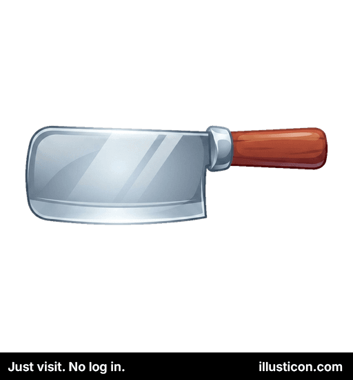 Sturdy Butcher's Meat Cleaver