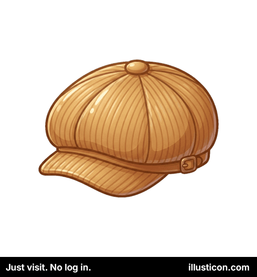 Eleganta Sunbruna Plata Ĉapo