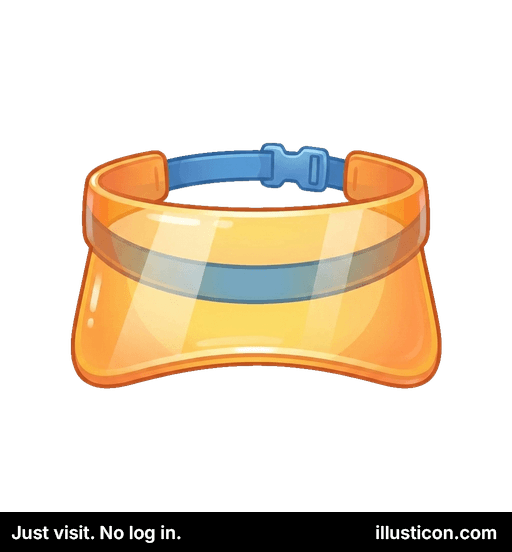 Translucent Orange Sun Visor