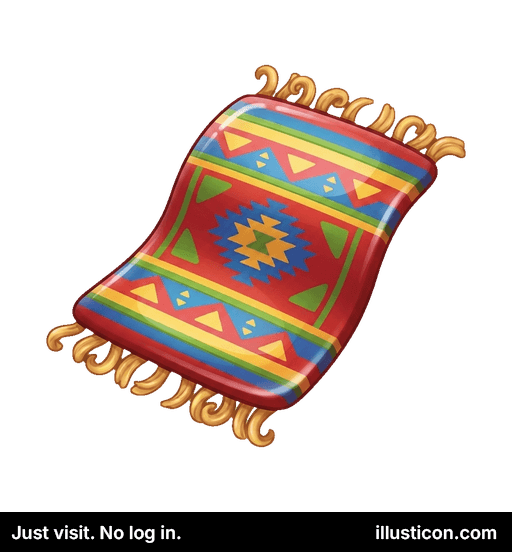 Thảm trải sàn họa tiết rực rỡ