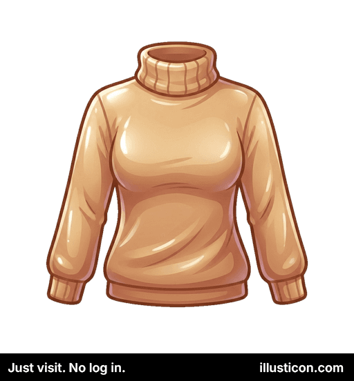 Warm Beige Turtleneck Sweater