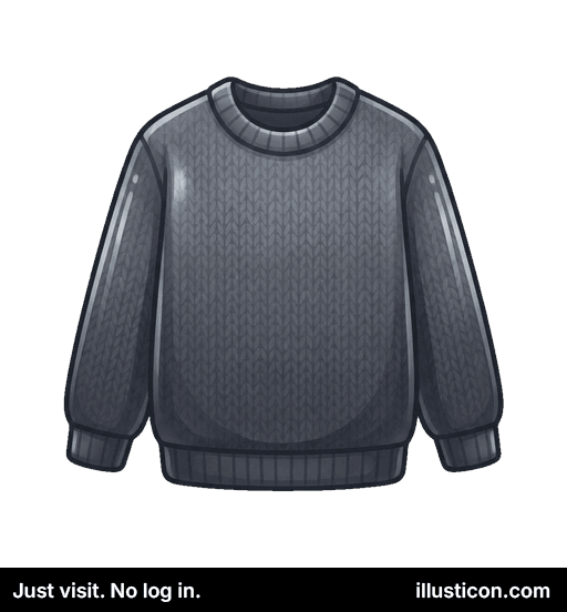 Warm Grey Knitted Crewneck Sweater