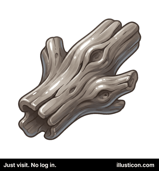 風化した流木の幹の一部